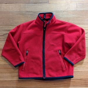 COPY - Boys Land's End Zip Front Fleece - Size M 5-6